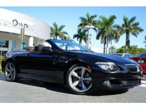 2010 bmw 650i convertible,certified pre owned,1 owner,clean carfax,florida car!!