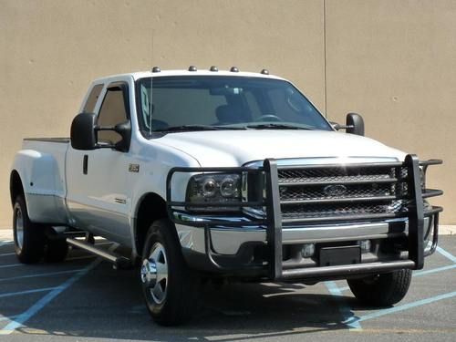 ~~04~ford~f-350~dually~diesel~6spd~manual~4x4~lariat~exhaust~nice~no~reserve~~