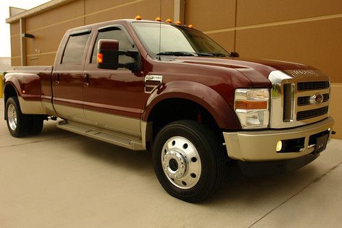 2010 ford f450 king ranch crew diesel 4wd navigation camera roof service records