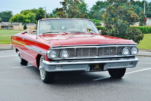 Very nice older restored 64 ford galaxie xl convertible 390 v-8 auto no reserve