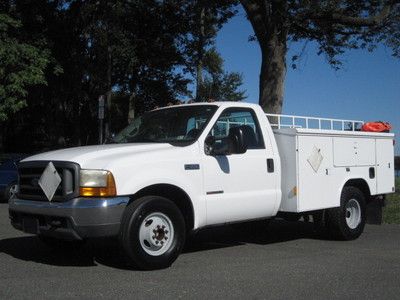 2000 ford f350 7.3l turbo diesel utility service dually 1owner lift gate runsgr8