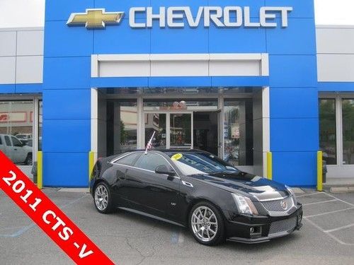 2011 cadillac cts v coupe navigation two tone leather low miles fully loaded