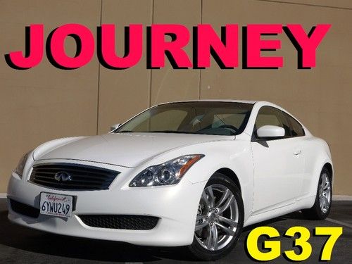 2008 infiniti g37 journey1 owner white pearl top of the line looks amazing clean