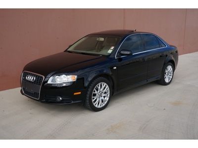 08 audi a4 2.0t quattro s line awd leather mroof heated seats carfax certified!!