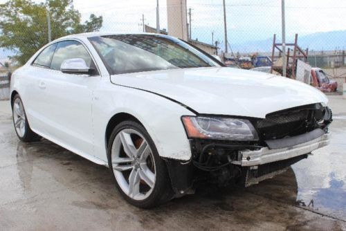 2008 audi s5 quattro damaged salvage loaded low miles rare red leather interior!