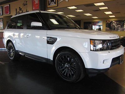 12 land rover range rover sport hse white with black interior only 16k miles