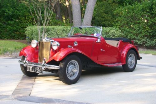 1950 mg td roadster, rare classic vintage convertible sports car