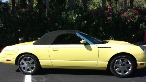 2002 ford thunderbird bright yellow!
