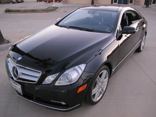 2010 mercedes-benz e350 coupe black on black, loaded, looks brand new, low miles