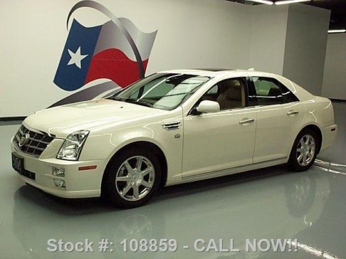 2010 cadillac sts luxury vent leather sunroof nav 36k texas direct auto
