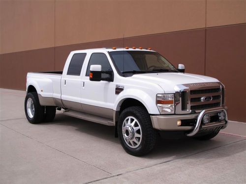 08 ford f-450 king ranch 4x4 crewcab dually 6.4l diesel navi/dvd roof cam 1owner