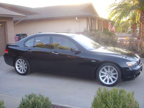 2006 bmw 750i, black-n-tan, excellent condition, full luxury sedan
