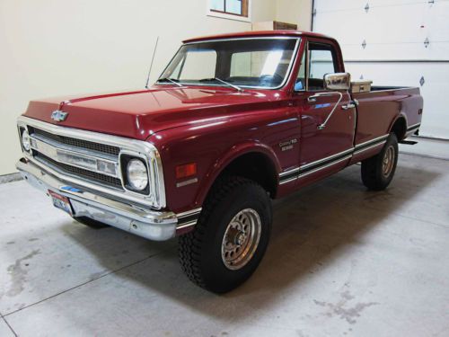 1969 chevrolet series 10 custom frame up  restored 4x4 lifted no reserve ...