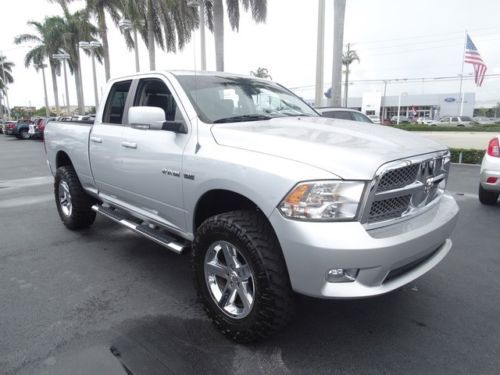 2010 dodge ram 1500 slt 4x4 hemi leather low miles one owner 38 rims 3 lift kit