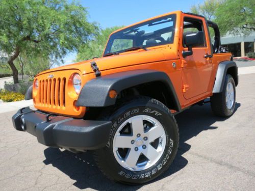 Only 8k miles 4wd auto orange crush rare color soft top all stock 2013 2011