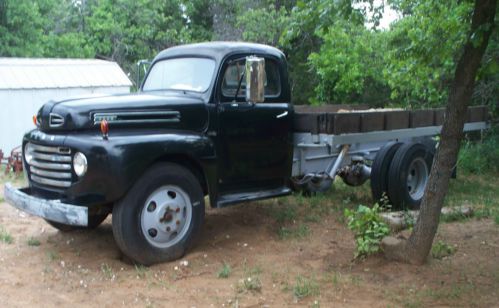 Ford dump truck 1947 f6 farm truck dual wheels flatbed twin lift flat head 6