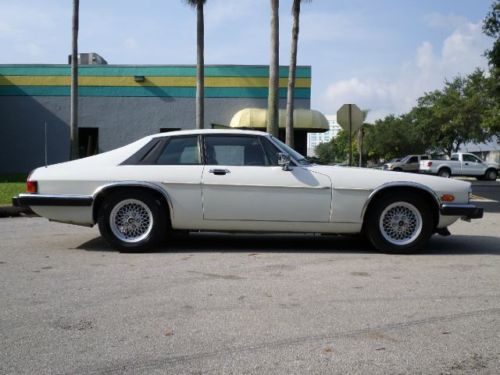 Xjs coupe v12 white over burgundy leather interior low miles