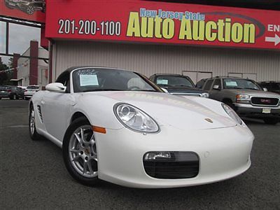 07 porsche boxster 6-speed manual trans carfax certified leather pre owned