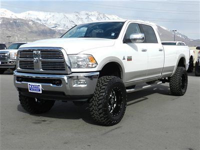 Crew cab laramie 4x4 cummins diesel custom lift wheels tires nav new  leather