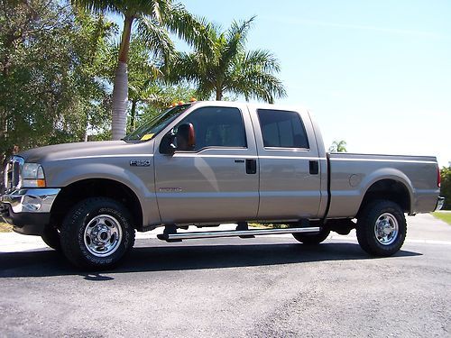 2004 ford f-350 4x4 lariat crew cab florida truck one owner 6.0 diesel 93k miles