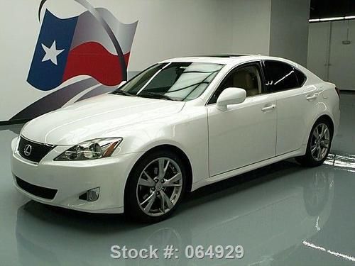 2008 lexus is250 climate seats sunroof paddle shift 76k texas direct auto