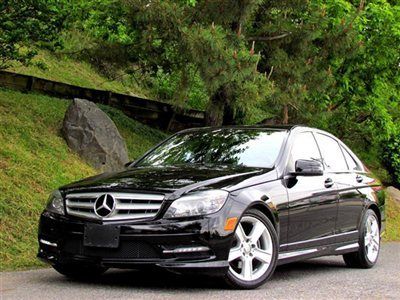 One owner 4matic black on black c300 factory warranty one owner low miles