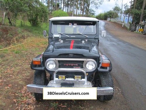 1977 black diesel toyota land cruiser  no reserve!!!