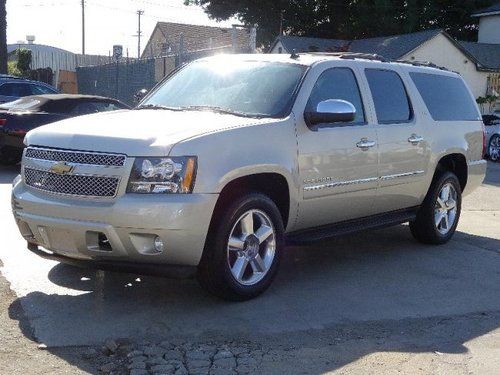 2013 chevrolet suburban ltz 1500 4wd damaged fixer runs! only 299 miles wow l@@k