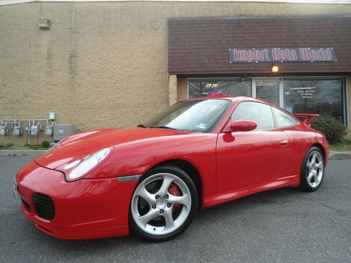 2002 porsche 911 c4s gorgeous guards red over black, 6speed, awd, very clean!!