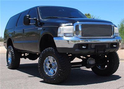 **no reserve** 2000 ford excursion limited lifted 7.3l diesel 4x4 az clean!!!