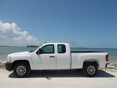 08 chev silverado 1500 w/t extended cab - one owner florida truck - clean carfax