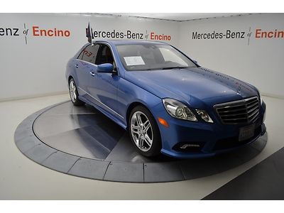 2011 mercedes-benz e350, clean carfax, 1 owner, cpo, p2, designo  mauritius blue