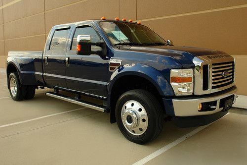 09 ford f450 lariat chrome package crew cab diesel 4wd navigation roof camera