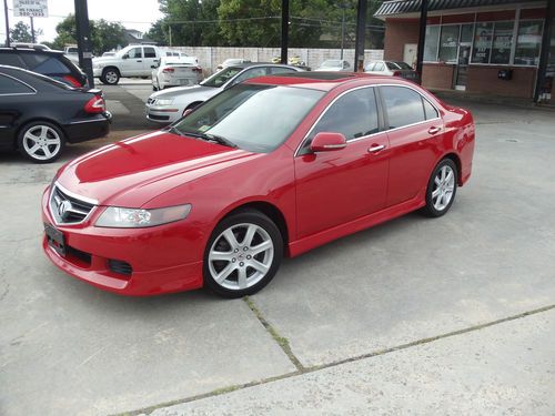 2004 acura tsx no reserve 6 speed red leather sunroof navigation vtec real clean