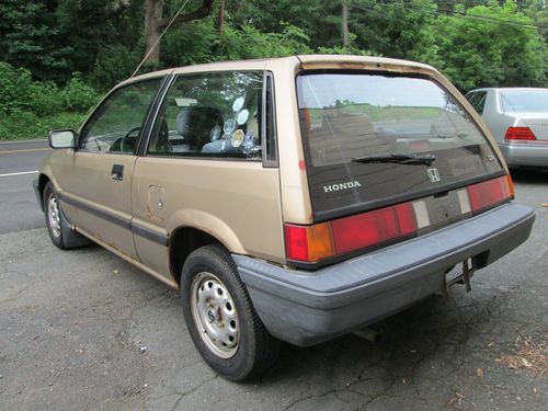 1986 Honda civic hatchback gas mileage