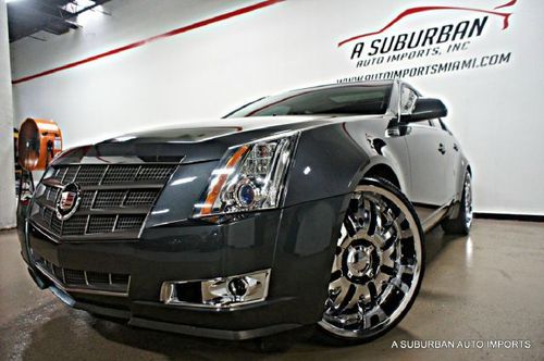 2008 cadillac cts navigation 22" chrome wheels panoramic roof clean carfax wow