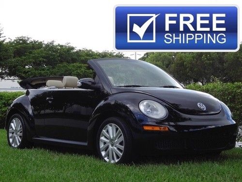 Free shipping 08 vw new beetle florida cabriolet low miles power top automatic
