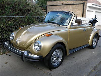 1974 vw super beetle convt! low mileage on a all orig, rust free vw!! low resv!!