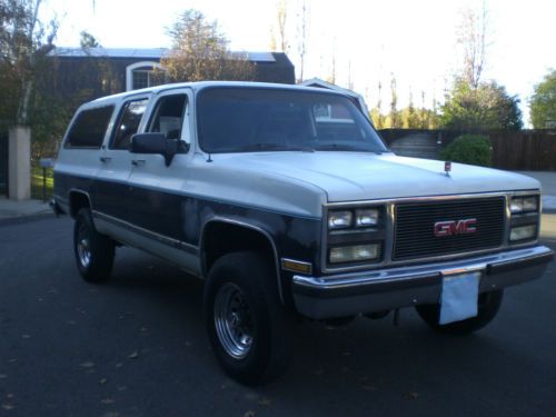 1990 gmc suburban k2500 4x4 sle loaded original   paintsouthern california truck