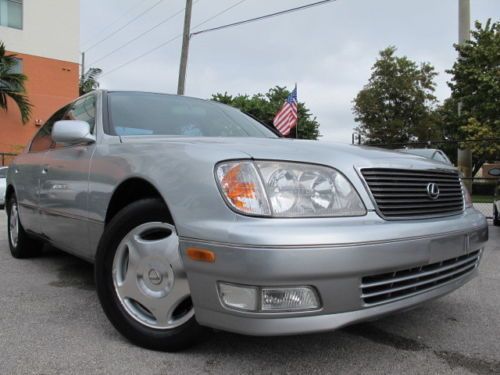 98 lexus ls400 v8 leather sunroof xenons clean carfax low miles must see!