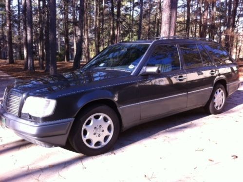 1994 mercedes e320 wagon charcoal black smoke free, very clean - reduced