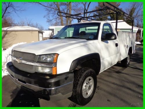 2003 chevy 2500hd utility work truck clean carfax one owner v-8 no reserve