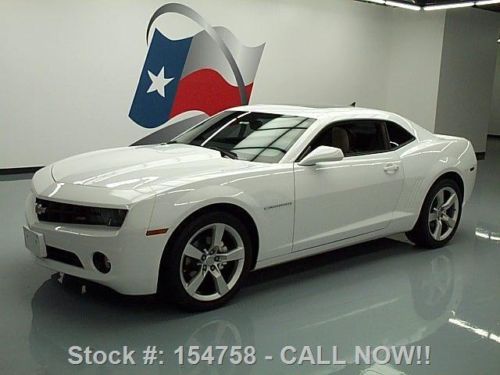 2010 chevy camaro 2lt rs sunroof htd leather 56k miles texas direct auto