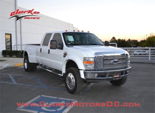2008 ford f450 lariat crew cab drw diesel extended warranty clean carfax