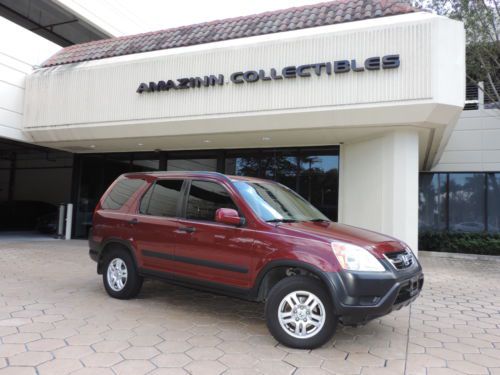 2003 honda cr-v red 4wd auto abs suv financing clean carfax