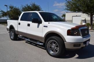 2005 ford f-150 lariat crew cab-1 florida owner since new-clean carfax-no rust!!