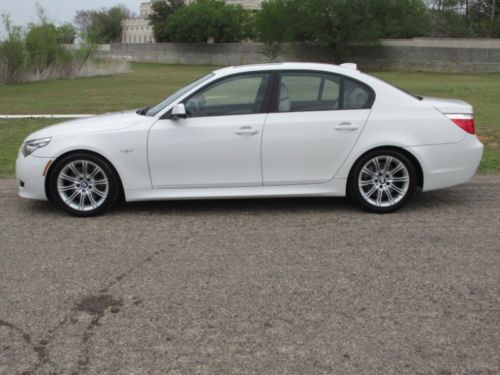 2010 535i msport package wht/tan lthr roof nav auto immaculate