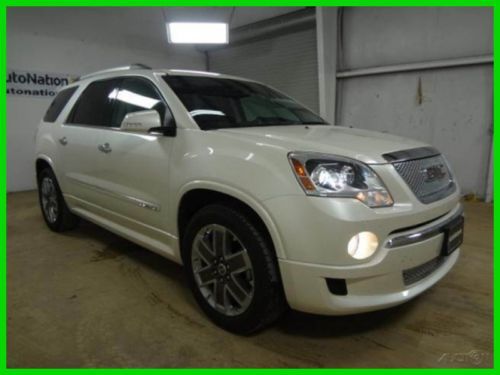 2012 gmc acadia denali, 3.6l fwd, leather, quads, 3rd row, 1-owner