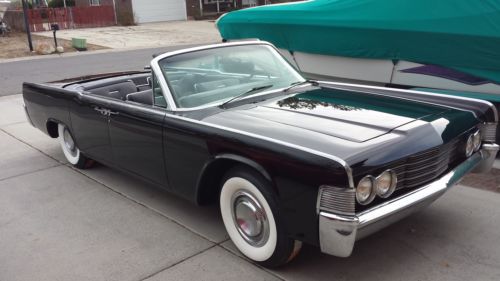 Wow! 1965 lincoln convertible - suicide doors - entourage - black on black