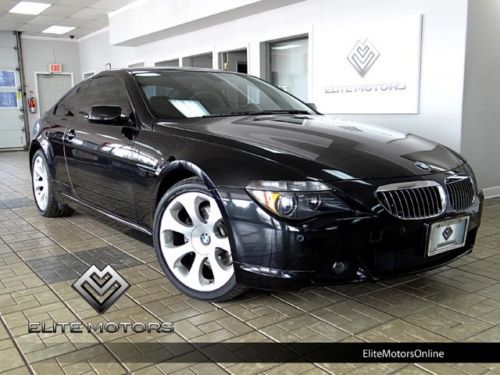 07 bmw 650i coupe 6 speed navi gps sport package heated seats xenons